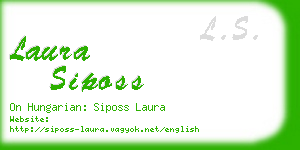 laura siposs business card
